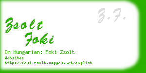 zsolt foki business card